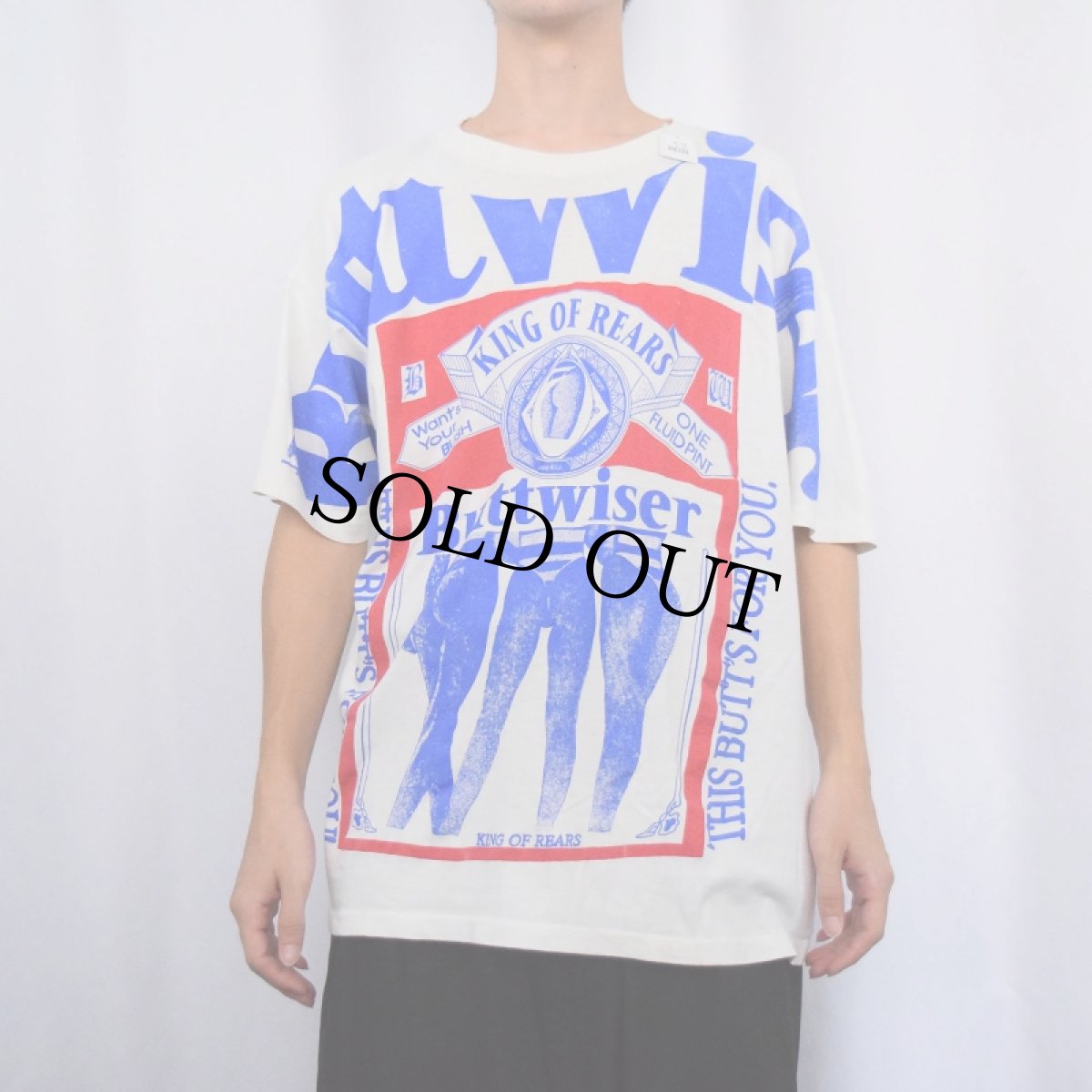 画像2: 90's Budweiser ビールメーカー 大判プリントTシャツ (2)