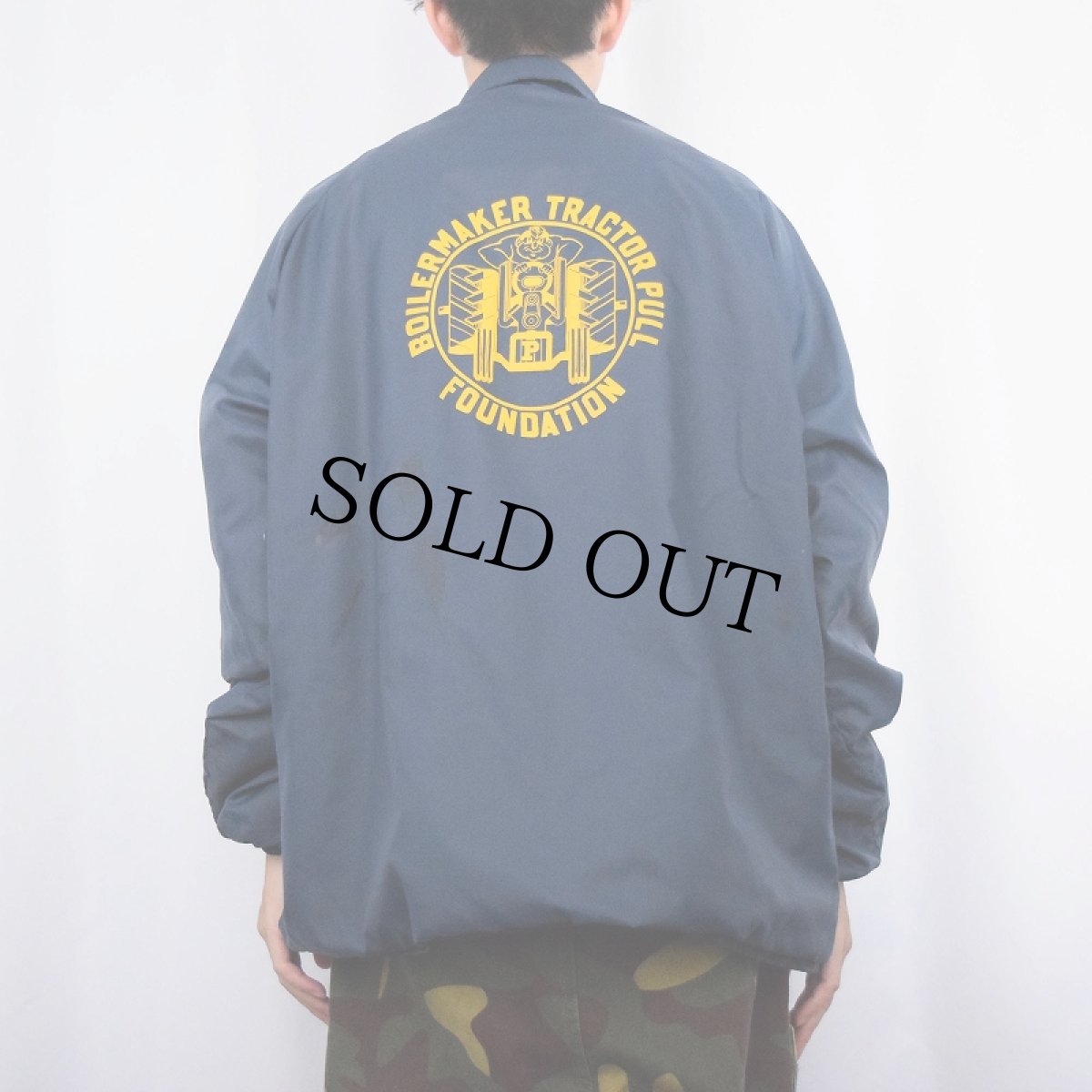 画像4: 70's Champion PRODUCTSタグ "BOILERMAKER TRACTOR PULL..." ナイロンコーチジャケット L (4)