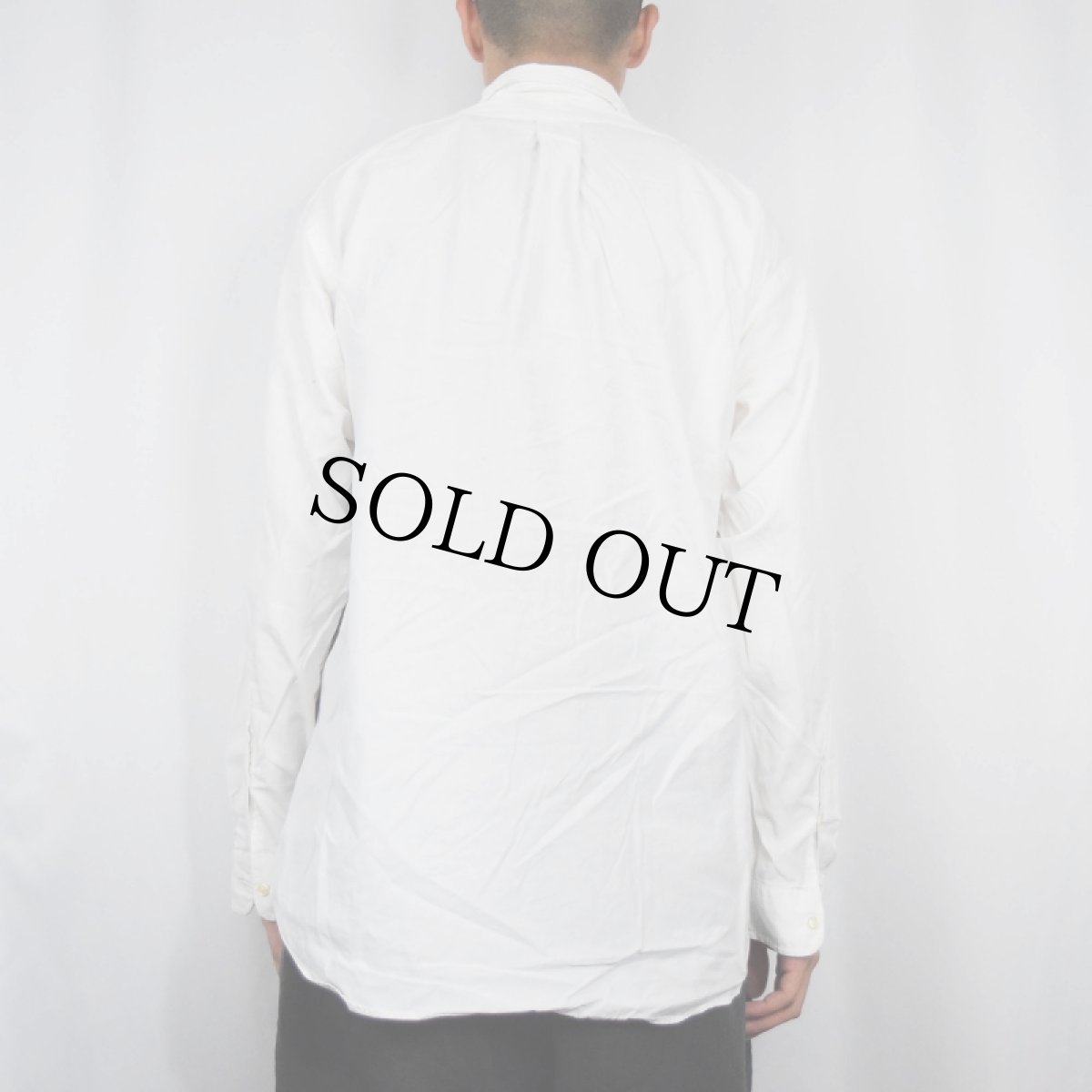 画像3: Ralph Lauren "BLAKE" ロゴ刺繍 コットンボタンダウンシャツ L (3)