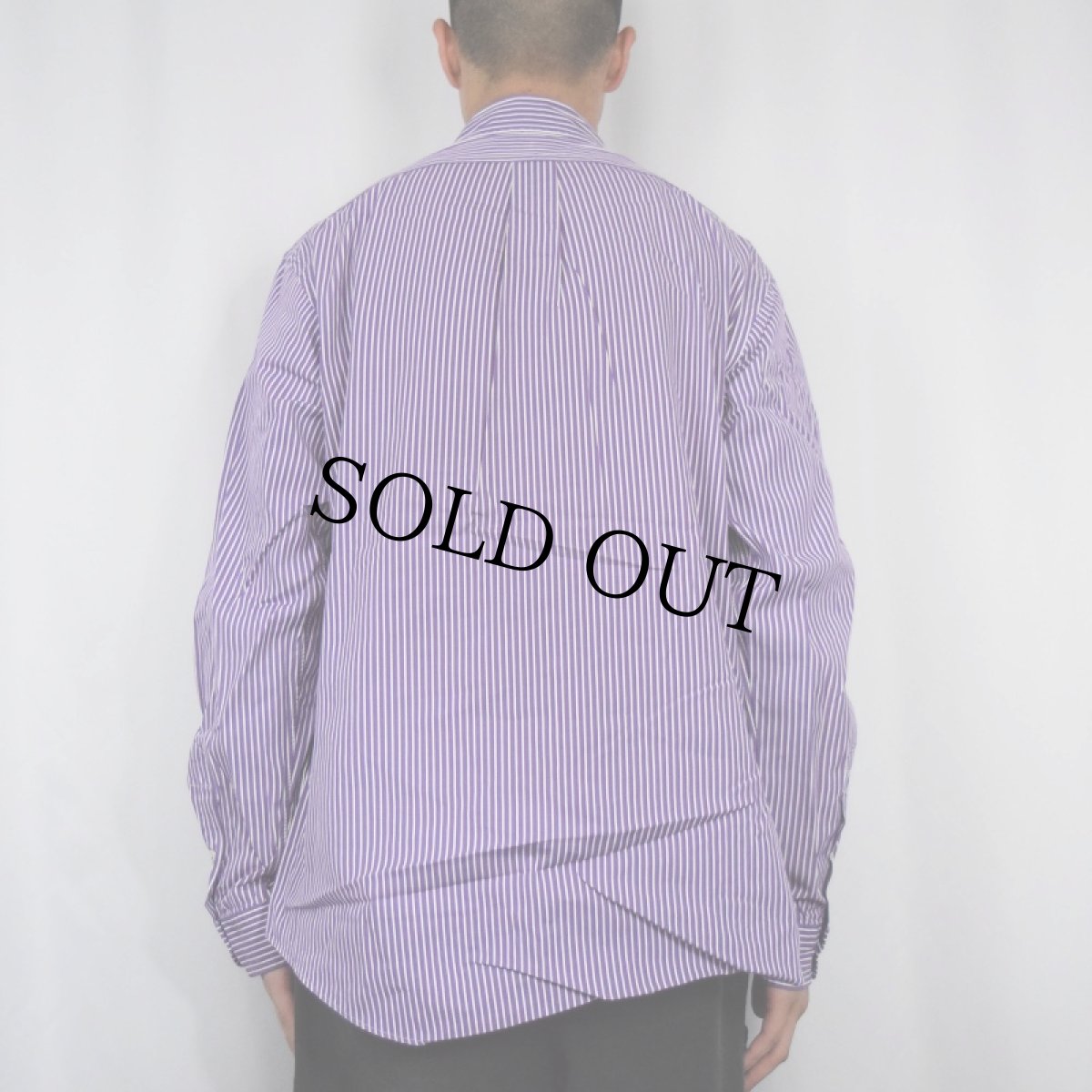 画像3: Ralph Lauren "CUSTOM FIT" ストライプ柄 コットンボタンダウンシャツ XL (3)