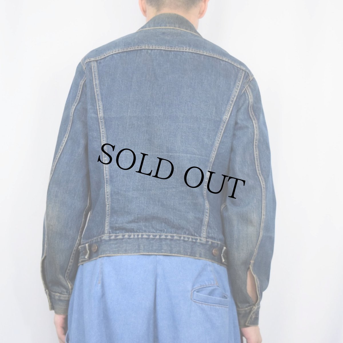 画像3: 60〜70's LEVI'S 70505 BIGE デニムジャケット (3)