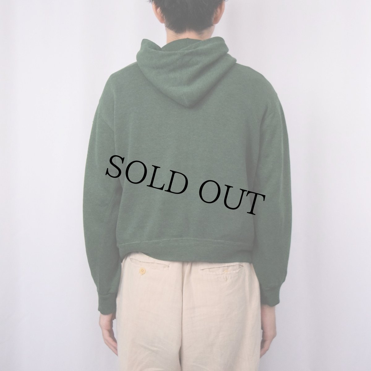 画像3: 〜80's 無地 スウェットジップパーカー M (3)