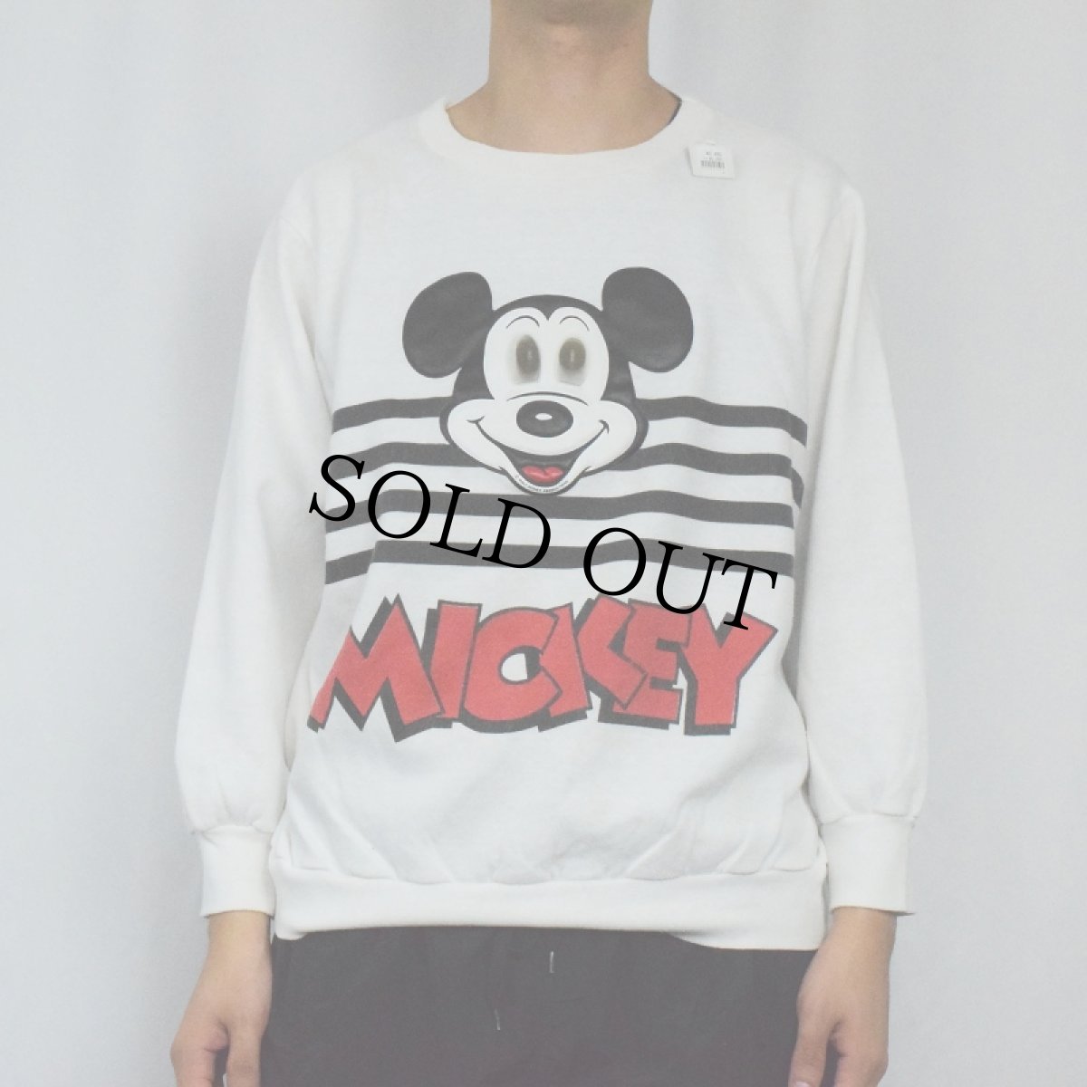 画像2: 80's Disney MICKEY MOUSE USA製 レンチキュラー キャラクタープリントスウェット (2)