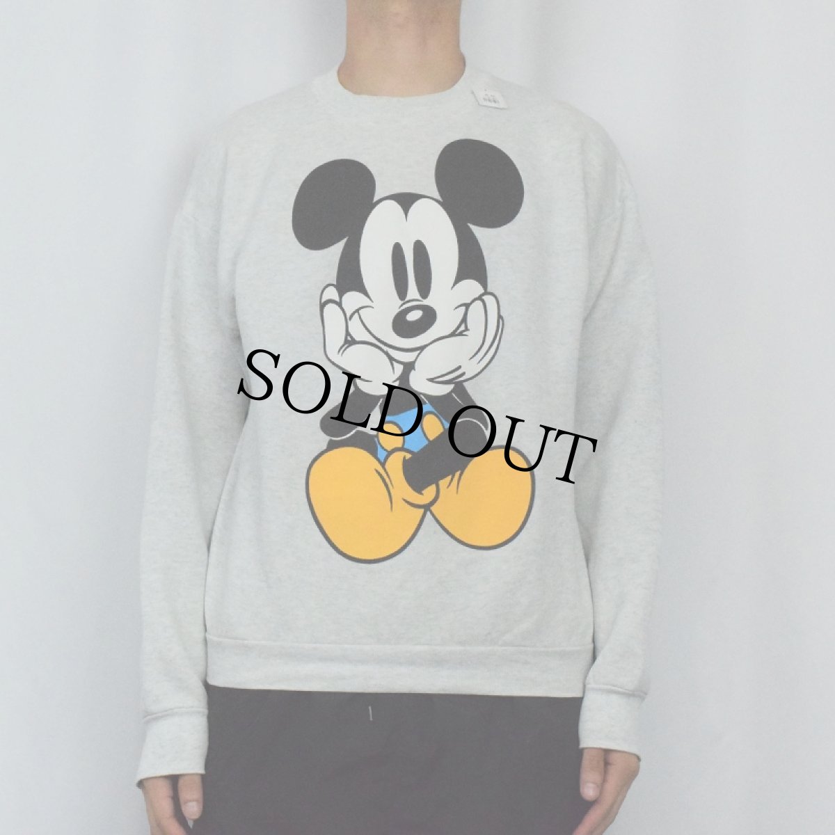 画像3: 90〜2000's 青パンミッキー キャラクタープリントスウェット (3)