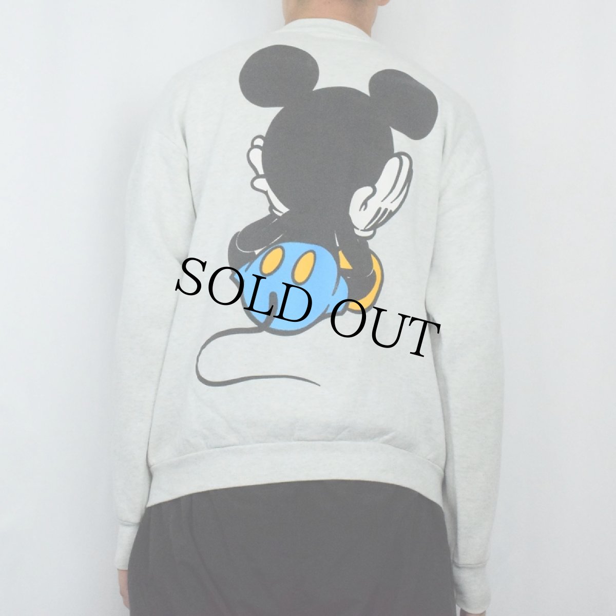 画像4: 90〜2000's 青パンミッキー キャラクタープリントスウェット (4)