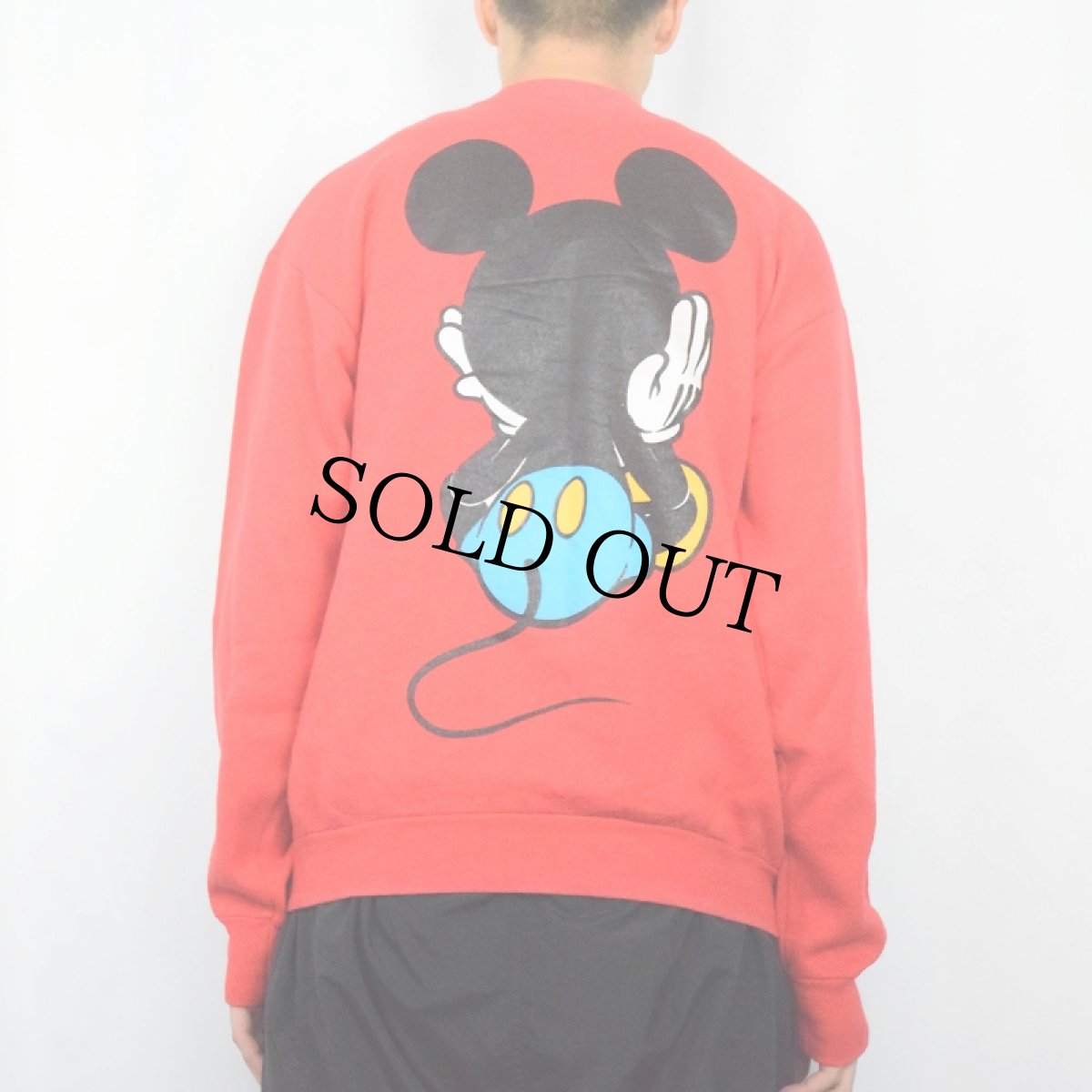 画像4: 90〜2000's 青パンミッキー キャラクタープリントスウェット (4)