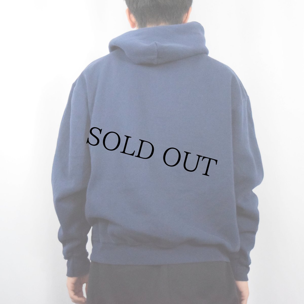 画像3: 90's U.S.AIR FORCE USA製 プリントスウェットフーディー NAVY L (3)