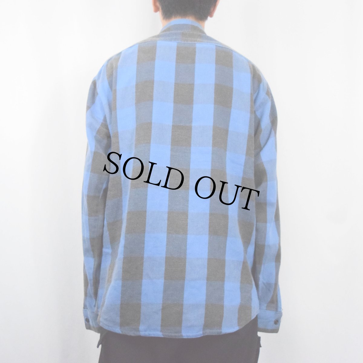 画像3: 70〜80's FIVE BROTHERS USA製 バッファローチェック柄 ヘビーネルシャツ L (3)