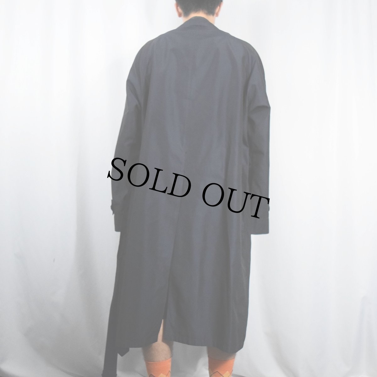 画像3: LANVIN シルクステンカラーコート BLACK (3)