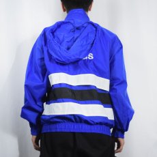 画像4: 【SALE】 90's adidas ロゴ刺繍 ナイロンジャケット S (4)