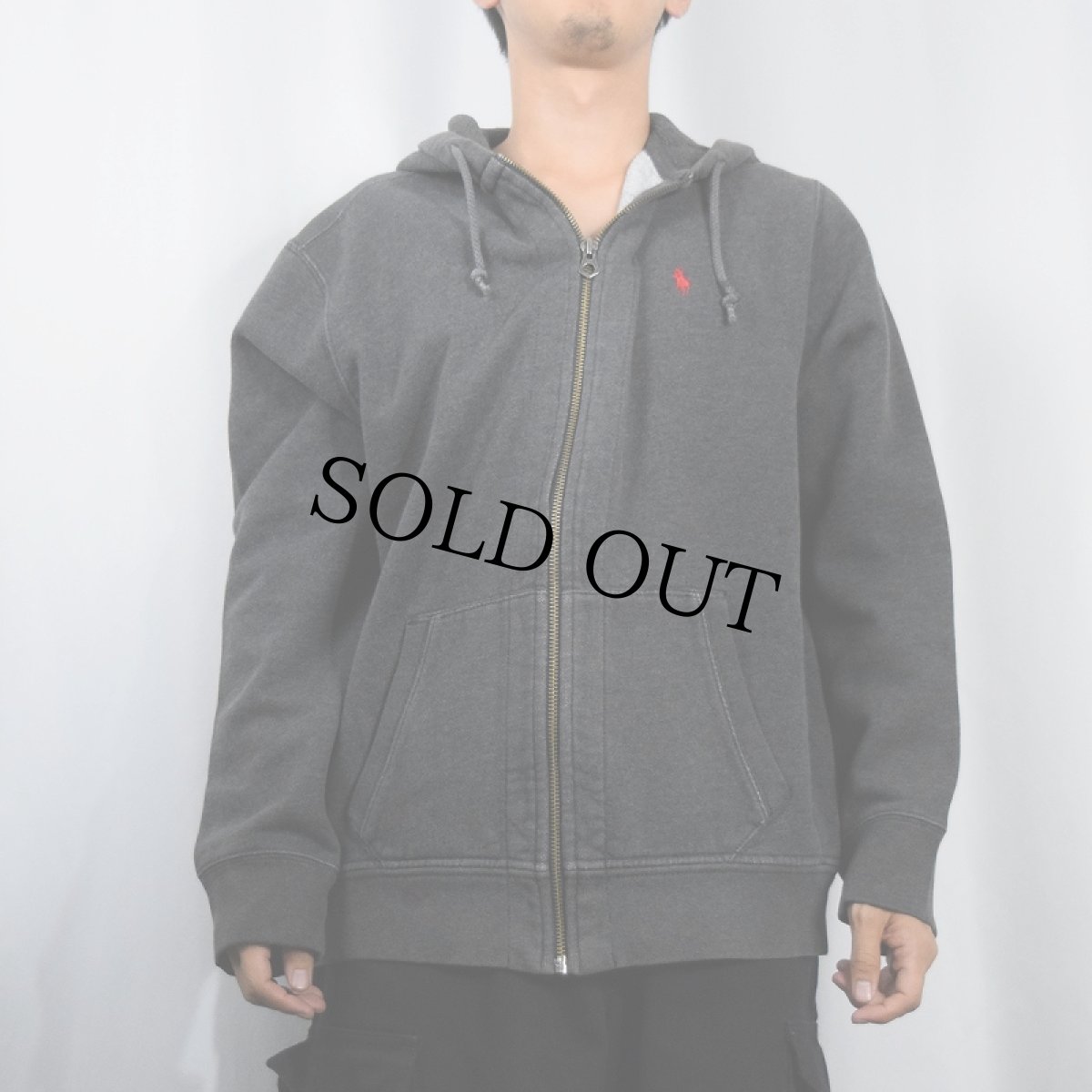 画像2: POLO Ralph Lauren ロゴ刺繍 スウェットジップパーカー XL (2)