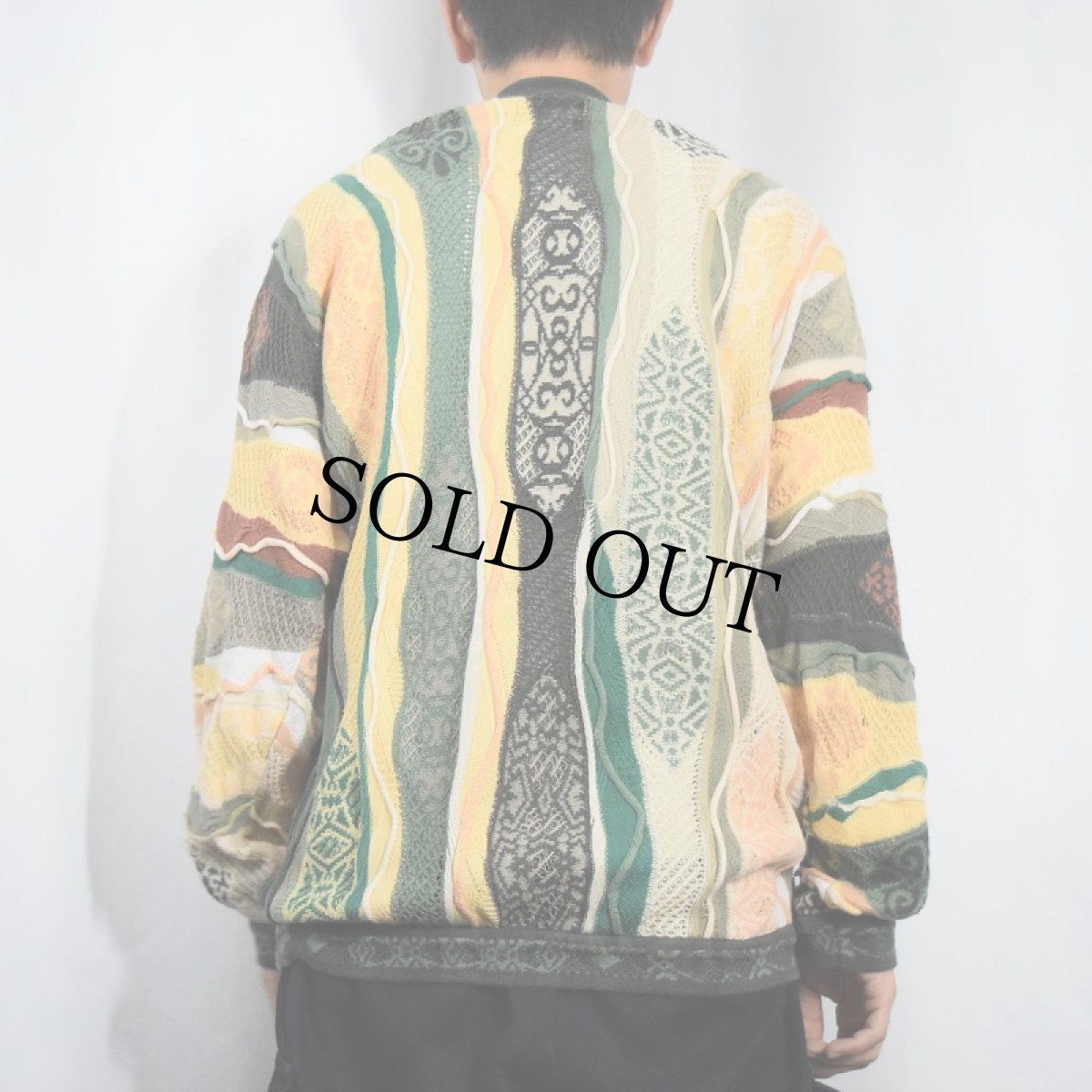 画像3: 90's COOGI AUSTRALIA製 3Dコットンニットセーター L (3)