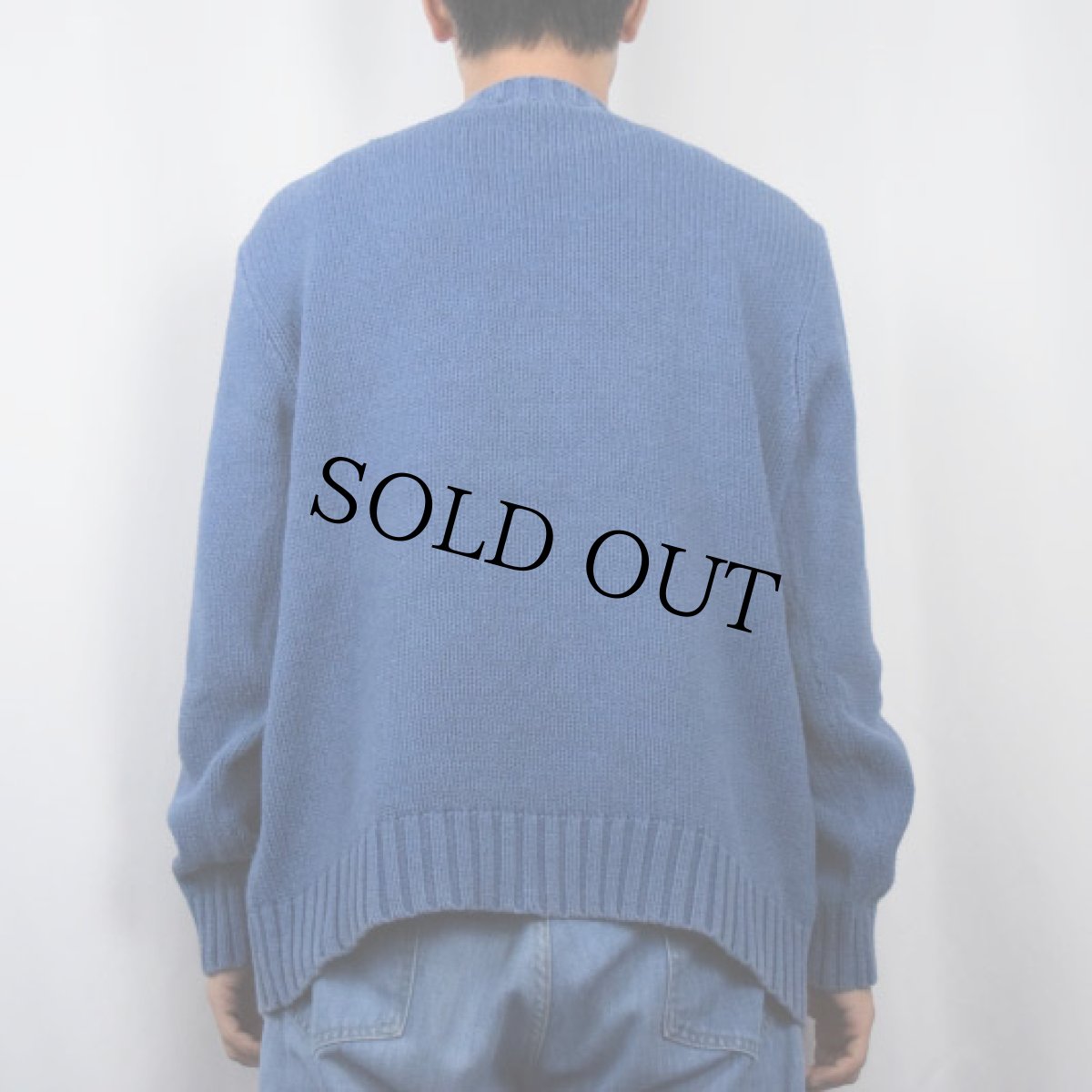 画像3: POLO Ralph Lauren ロゴ刺繍 コットンニットセーター L (3)