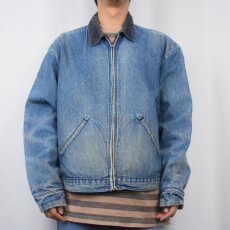 画像2: 70〜80's BIG BEN USA製 ブランケットライナー デニムジップジャケット SIZE48 (2)