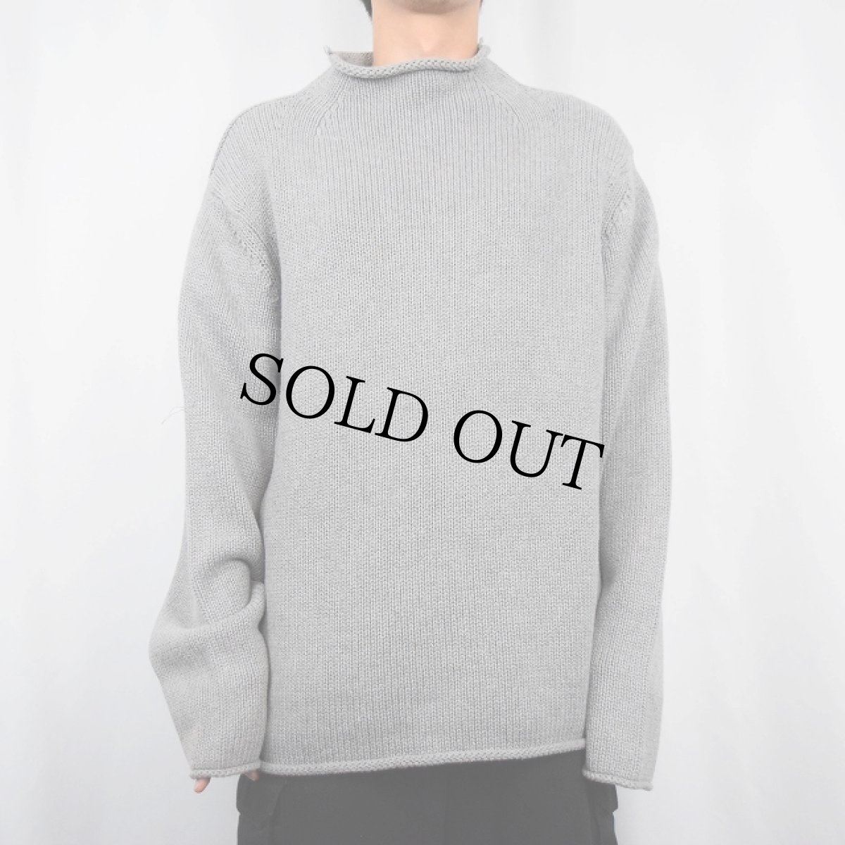 画像2: 90〜2000's J.CREW ロールネック コットンニットセーター XL (2)