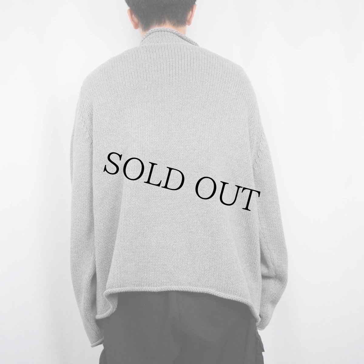 画像3: 90〜2000's J.CREW ロールネック コットンニットセーター XL (3)