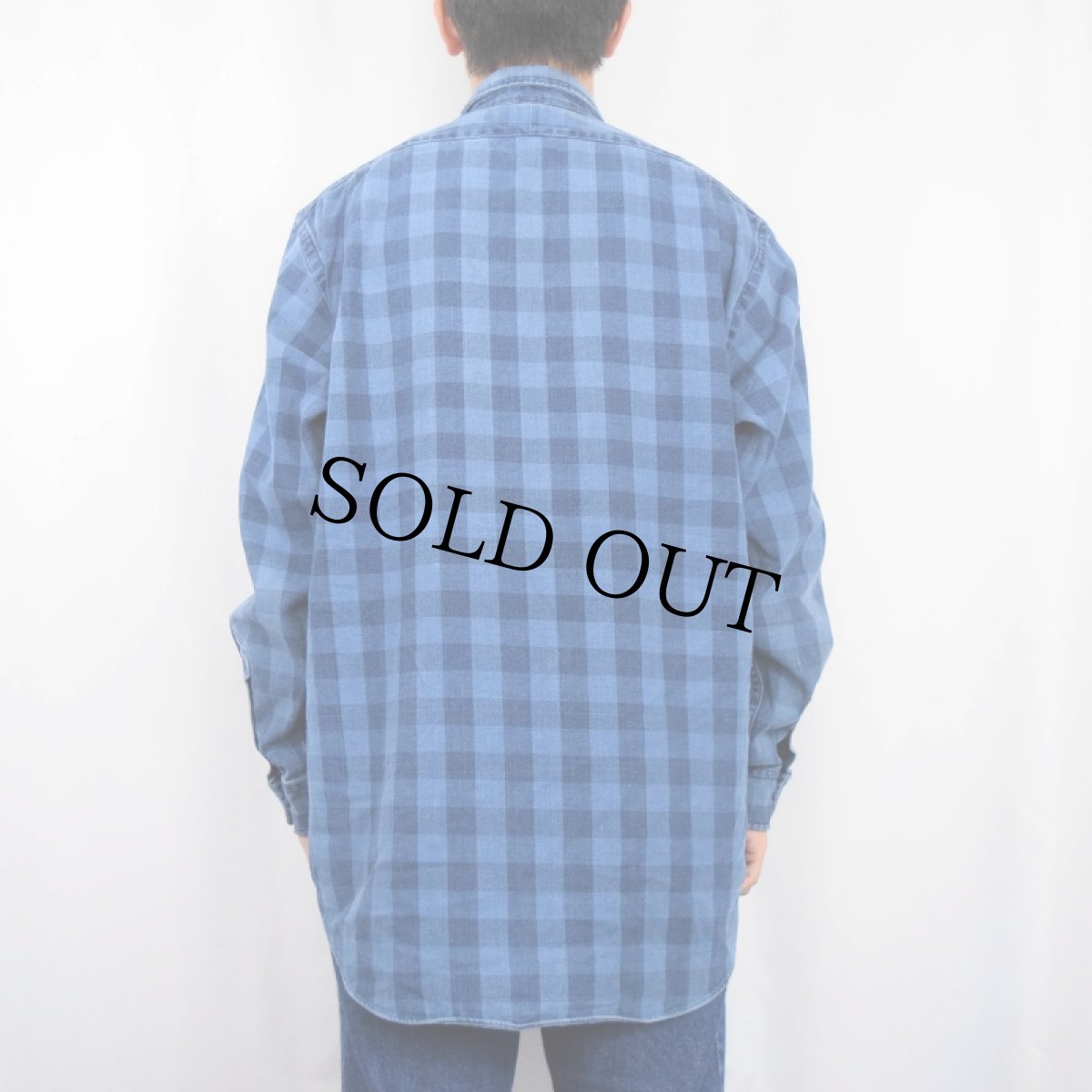 画像3: 80〜90's POLO COUNTRY Ralph Lauren ブロックチェック柄 コットンシャツ L (3)