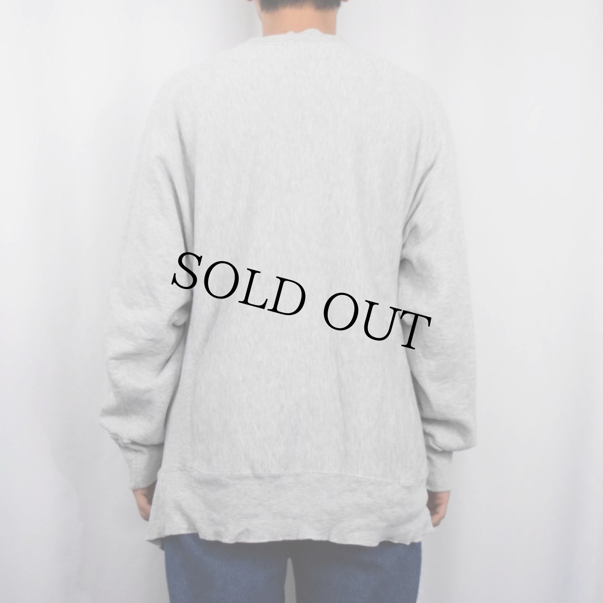 画像3: 80's Champion REVERSE WEAVE トリコタグ USA製 "MICHIGAN" 染み込みプリントスウェット XL (3)