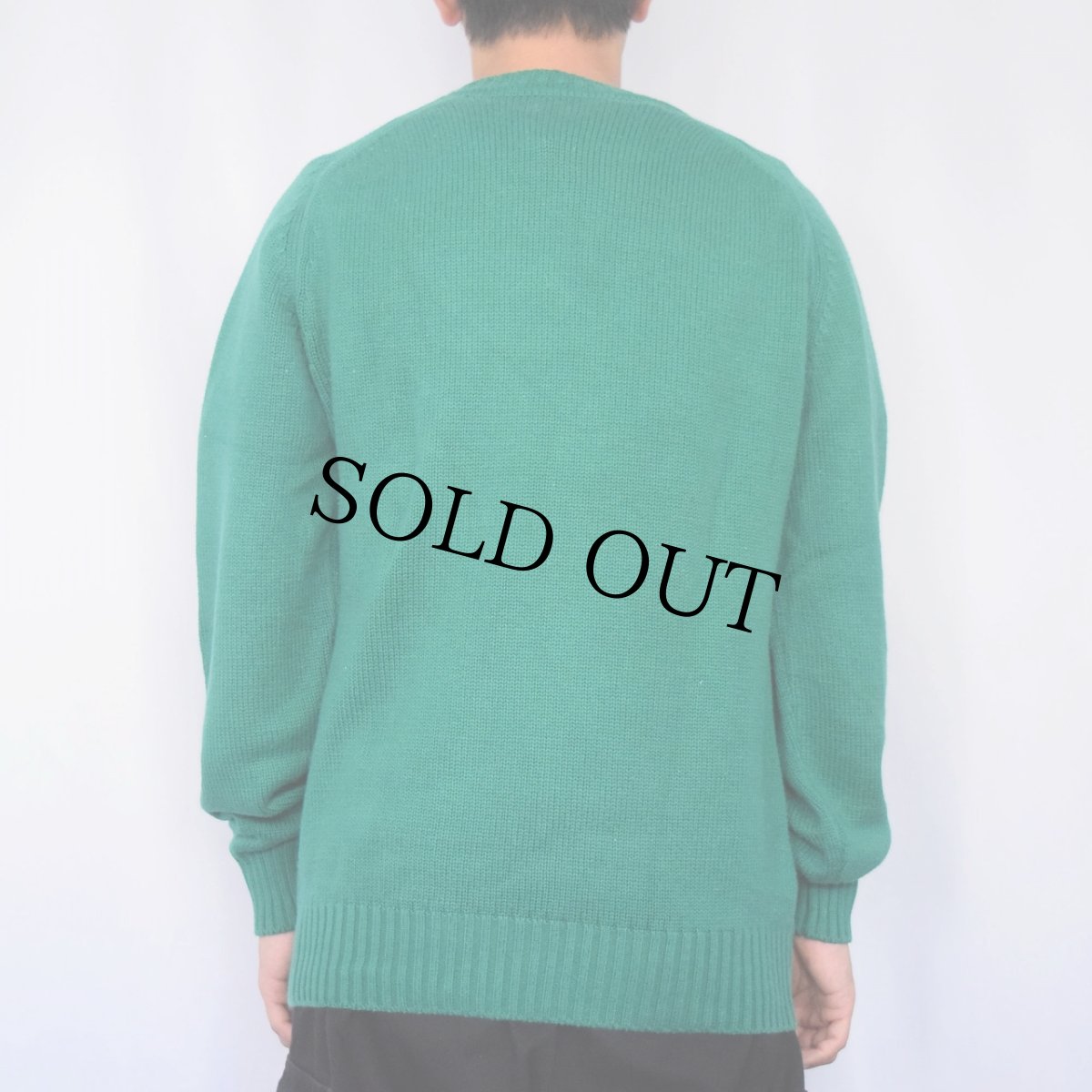 画像3: 90's LANDS'END USA製 コットンニットセーター M (3)