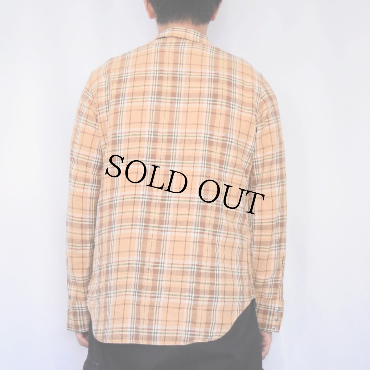 画像3: POLO Ralph Lauren チェック柄 ヘビーネルウエスタンシャツ S (3)