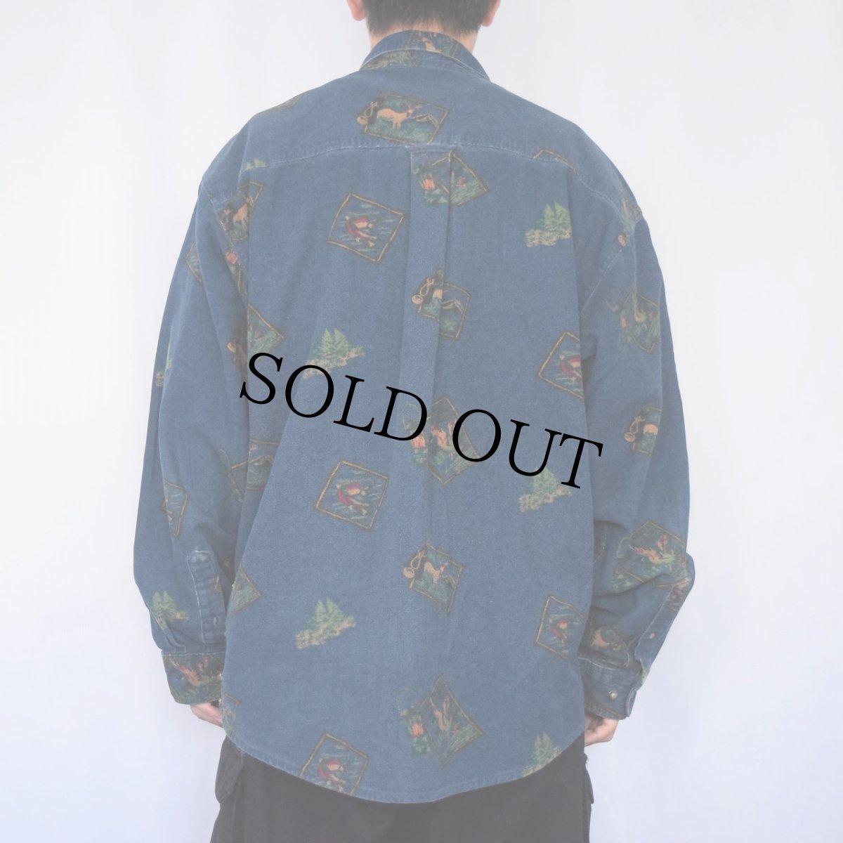 画像3: 80's Eddie Bauer USA製 ハンティング柄 ネルシャツ XL (3)