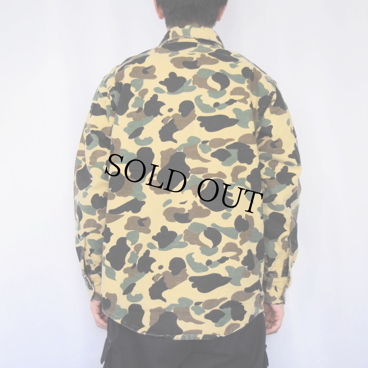 画像3: 80's〜 ダックハンターカモ柄 ネルシャツ (3)