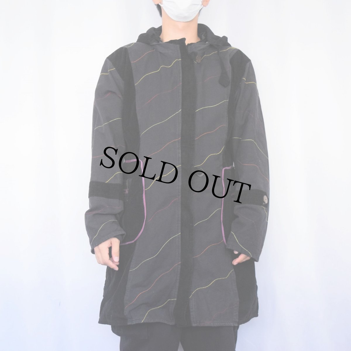 画像2: macha コーデュロイ切り替え デザインジャケット XL (2)