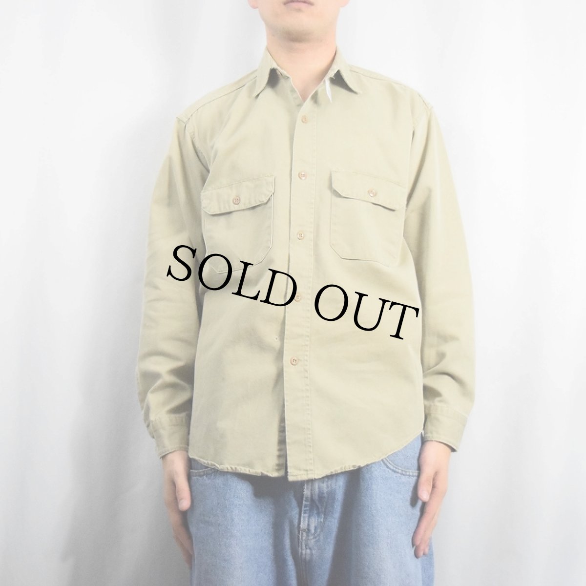 画像2: 50's〜 FLY'S コットンツイルワークジャケット (2)