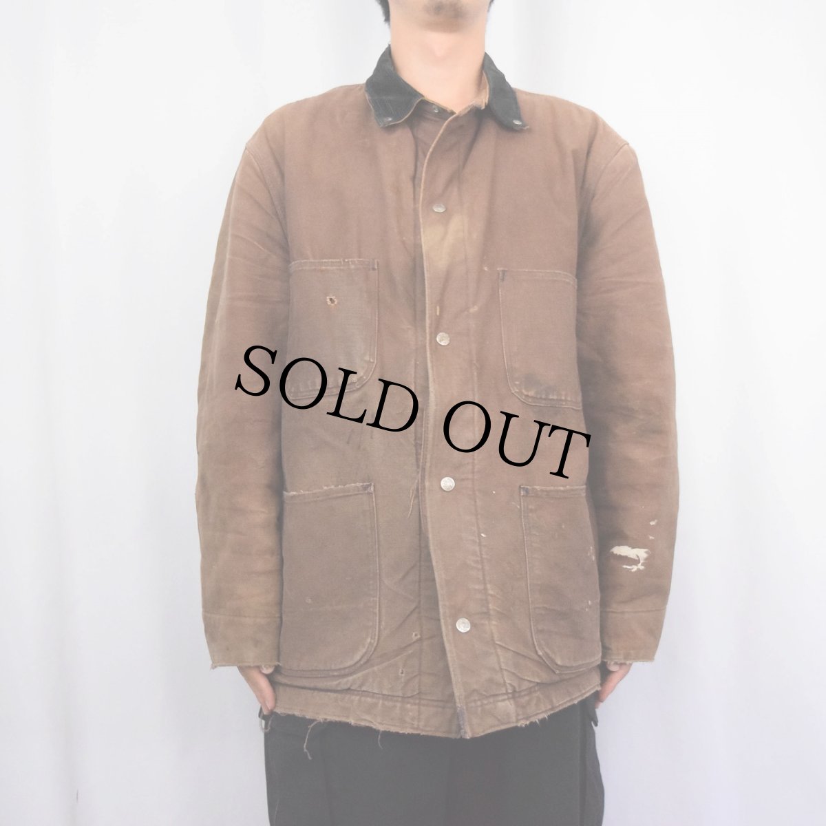 画像2: 〜50's Madewell ブランケットライナー ダックカバーオール (2)