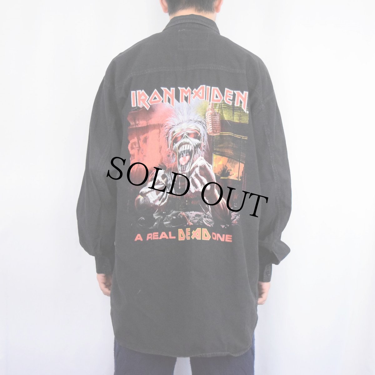 画像4: IRON MAIDEN "A REAL DEAD ONE" ヘヴィメタルバンドシャツ BLACK (4)