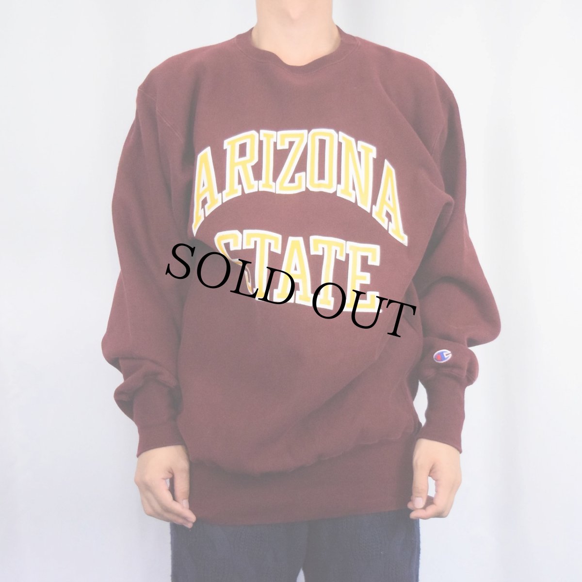 画像2: 90's Champion REVERSE WEAVE USA製 "ARIZONA STATE" プリントスウェット XXL (2)