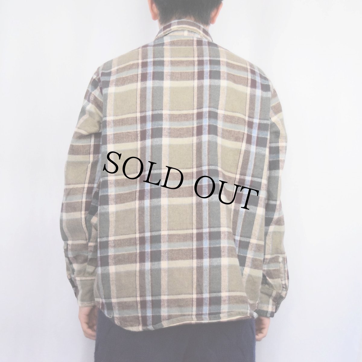 画像3: 80's Frostproof USA製 チェック柄 ヘビーネルシャツ M (3)