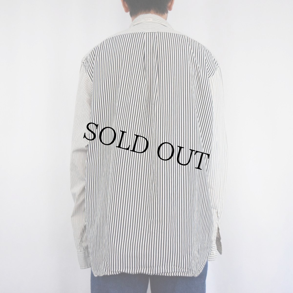 画像3: POLO Ralph Lauren ストライプ柄 クレイジーパターン "マチ付き" コットンボタンダウンシャツ XXL (3)