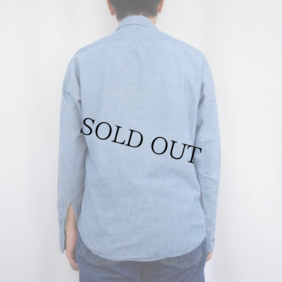 画像3: 60〜70's DUBBLE WARE シャンブレーシャツ (3)