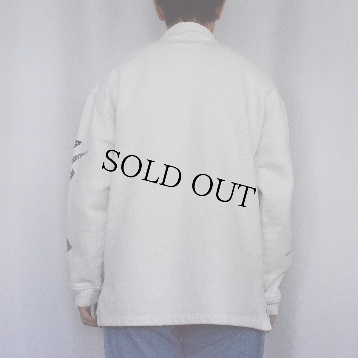 画像3: PRIVATA 民族柄 モックネック スウェット L (3)