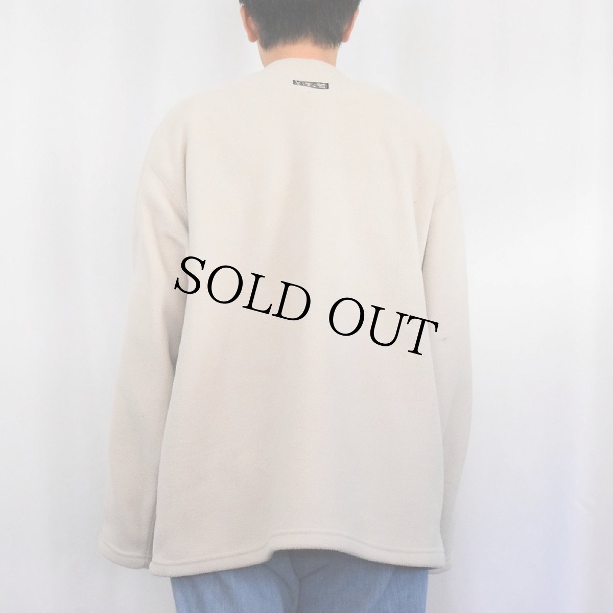 画像3: NIKE ロゴ刺繍 フリースプルオーバー L (3)