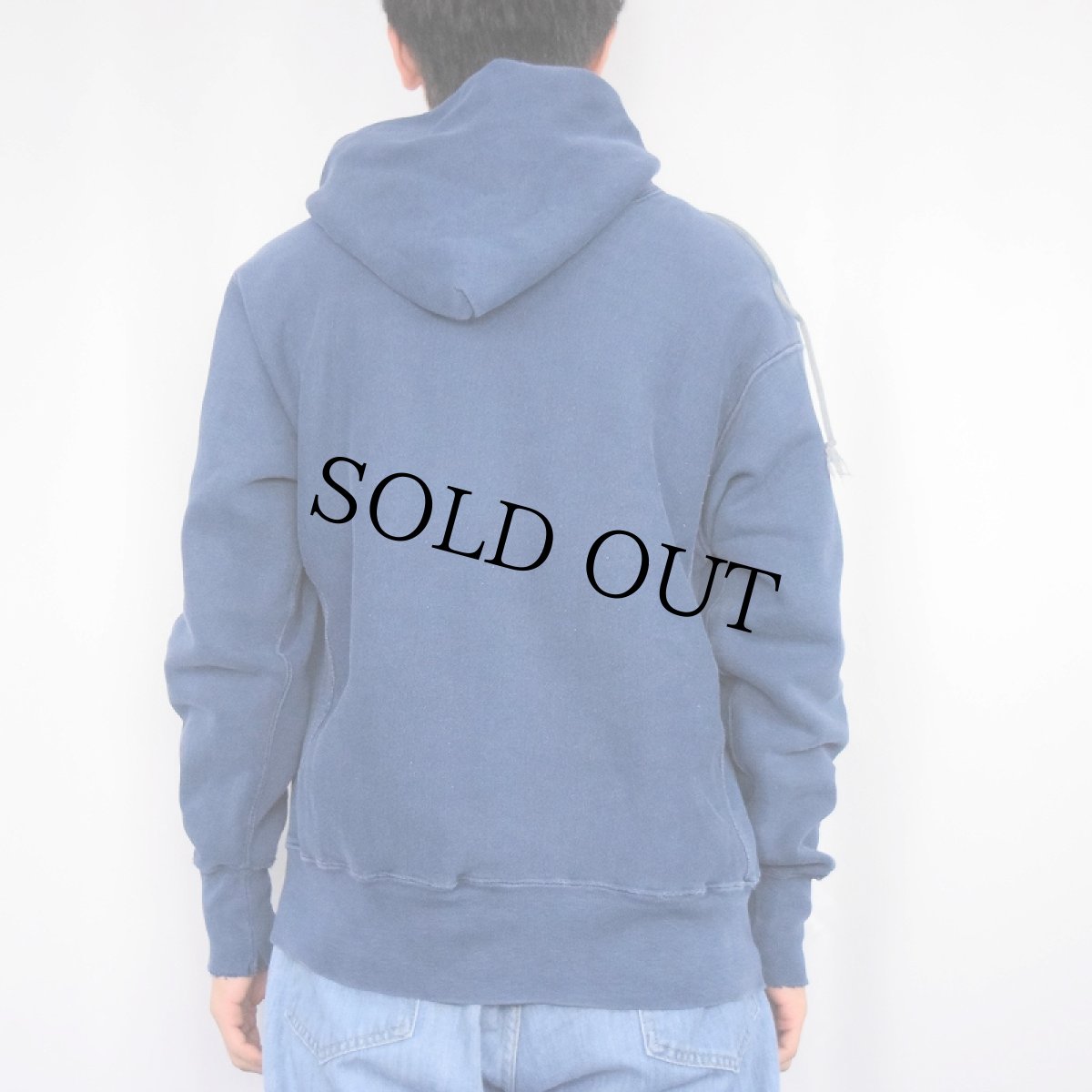 画像3: 70's Champion REVERSE WEAVE 赤単色タグ USA製 "NEDERLAND" プリントスウェットフーディー NAVY L (3)