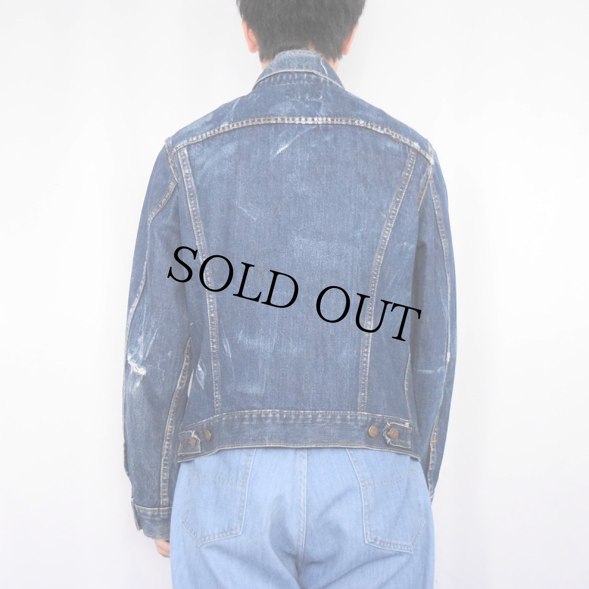 画像3: 60's LEVI'S 70505 BIGE デニムジャケット (3)