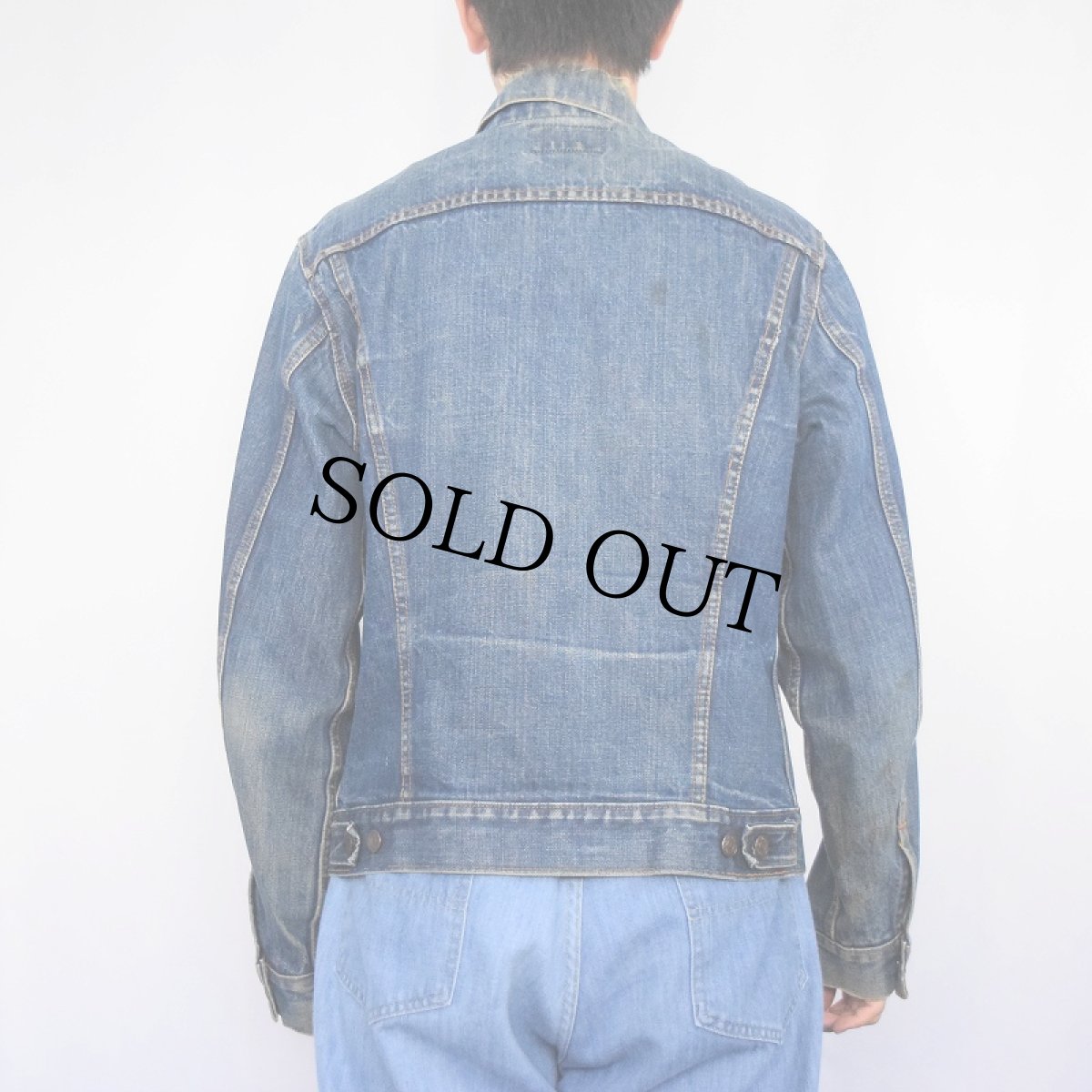 画像3: 60〜70's LEVI'S 70505 BIGE デニムジャケット SIZE40 (3)