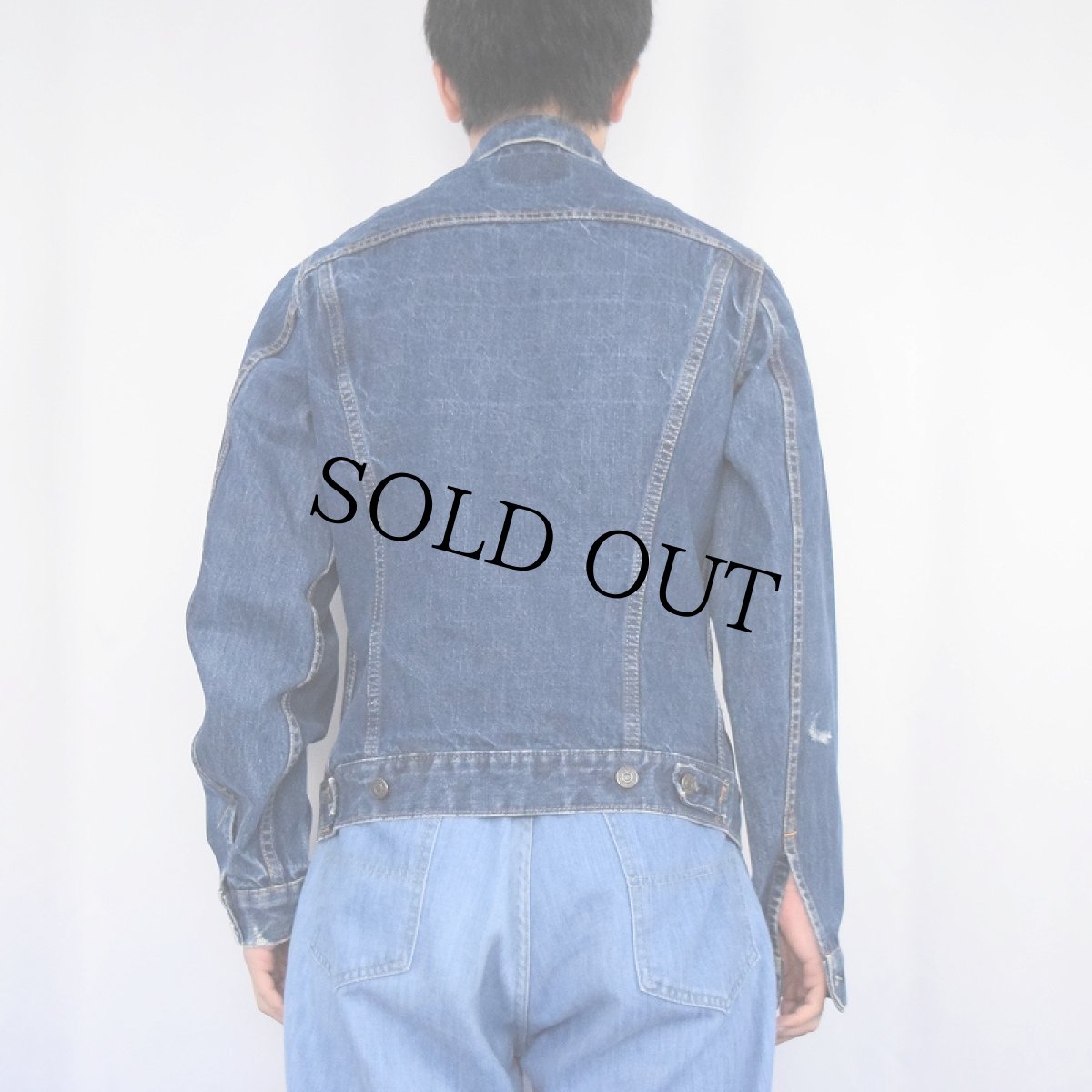 画像3: 60's LEVI'S 71205-0217 BIGE デニムジャケット SIZE38 (3)