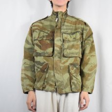 画像2: 50〜60's FRENCH ARMY リザードカモ TAP47/56 HBT パラトルーパージャケット (2)