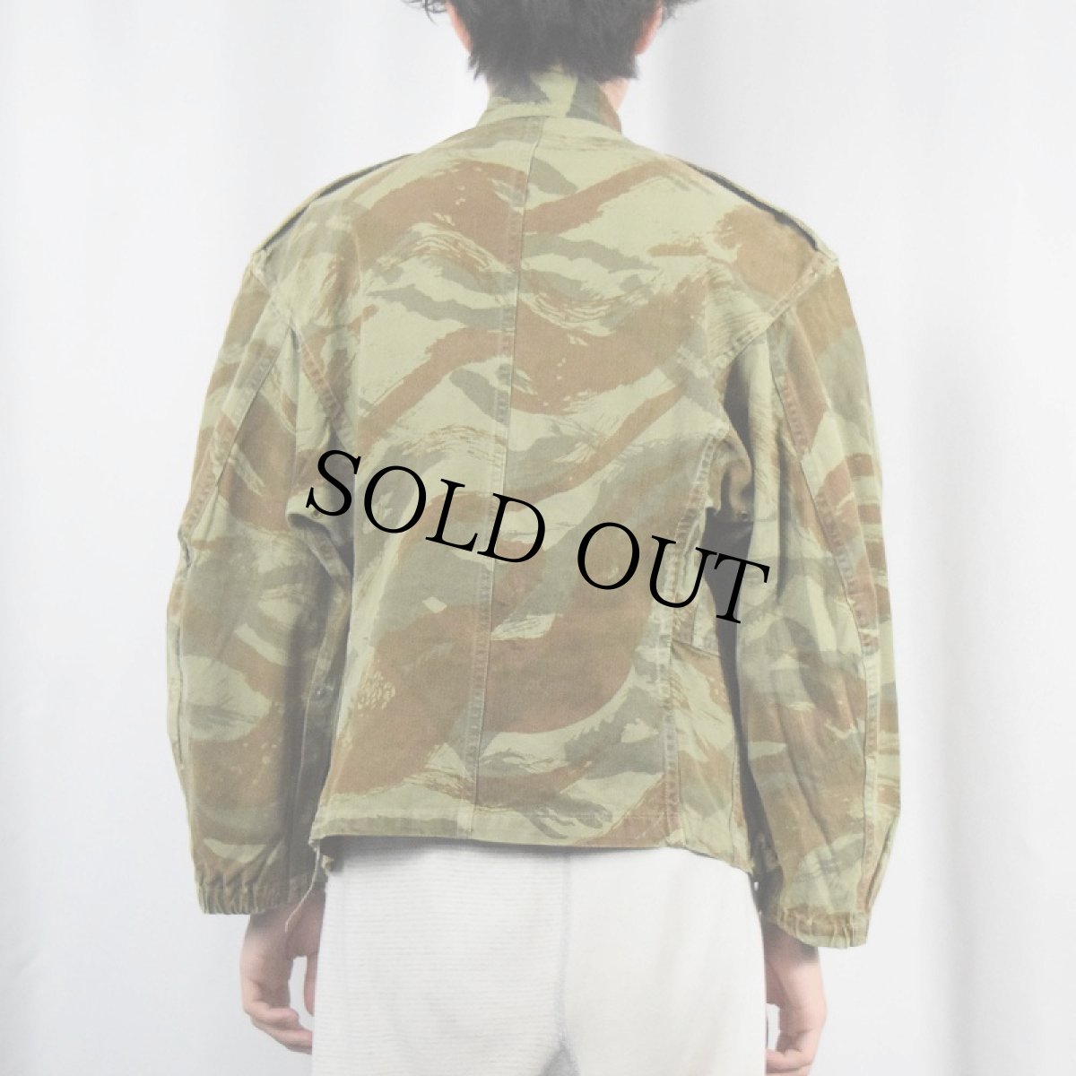 画像3: 50〜60's FRENCH ARMY リザードカモ TAP47/56 HBT パラトルーパージャケット (3)