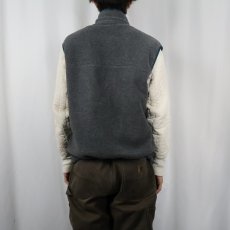 画像3: 90's L.L.Bean ロゴ刺繍 フリーススベスト (3)