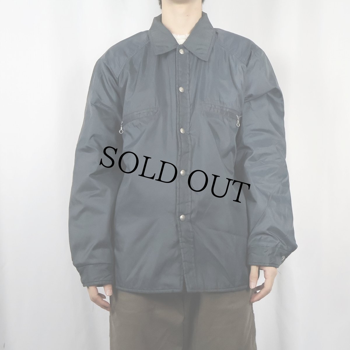 画像2: 60's TOWNCRAFT Penneys 中綿入り ナイロンコーチジャケット NAVY M (2)