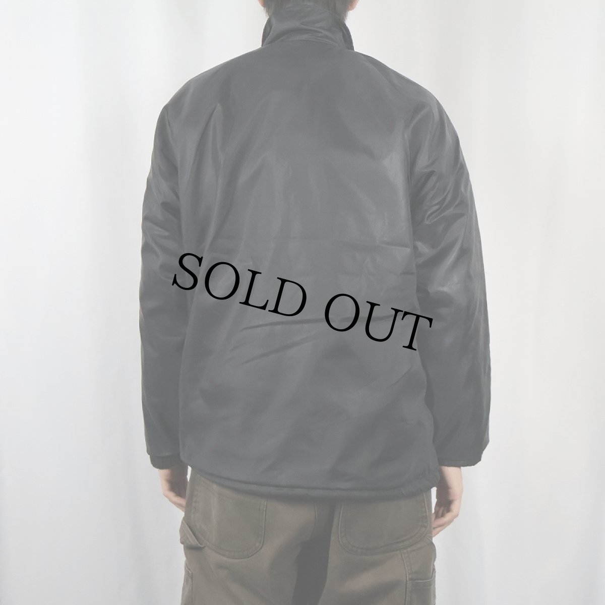 画像3: 70〜80's THE STANDARD PENNANT CO. チェーン刺繍 裏ボア ナイロンコーチジャケット S (3)