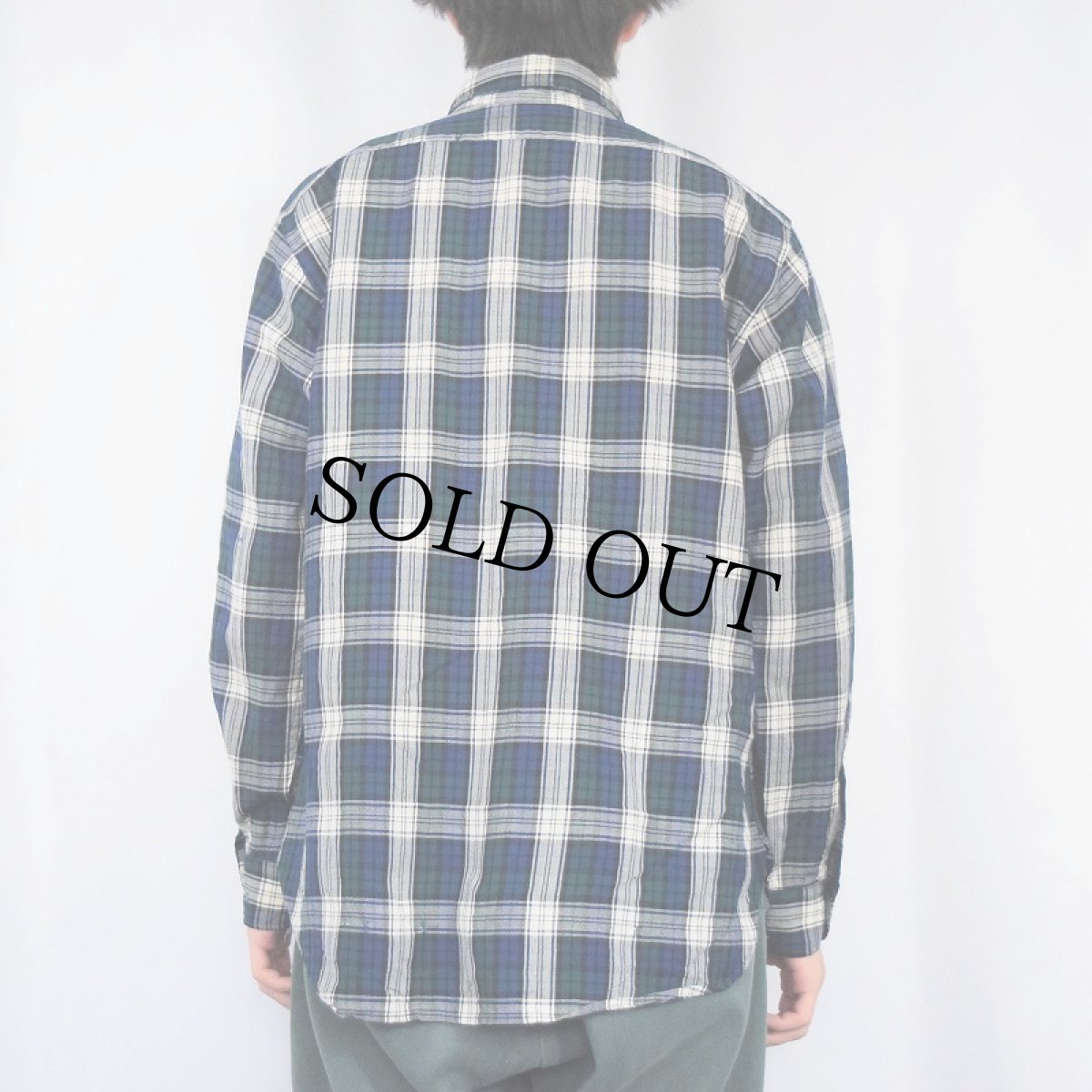 画像3: 70's PENDLETON USA製 チェック柄 ウールシャツ L (3)