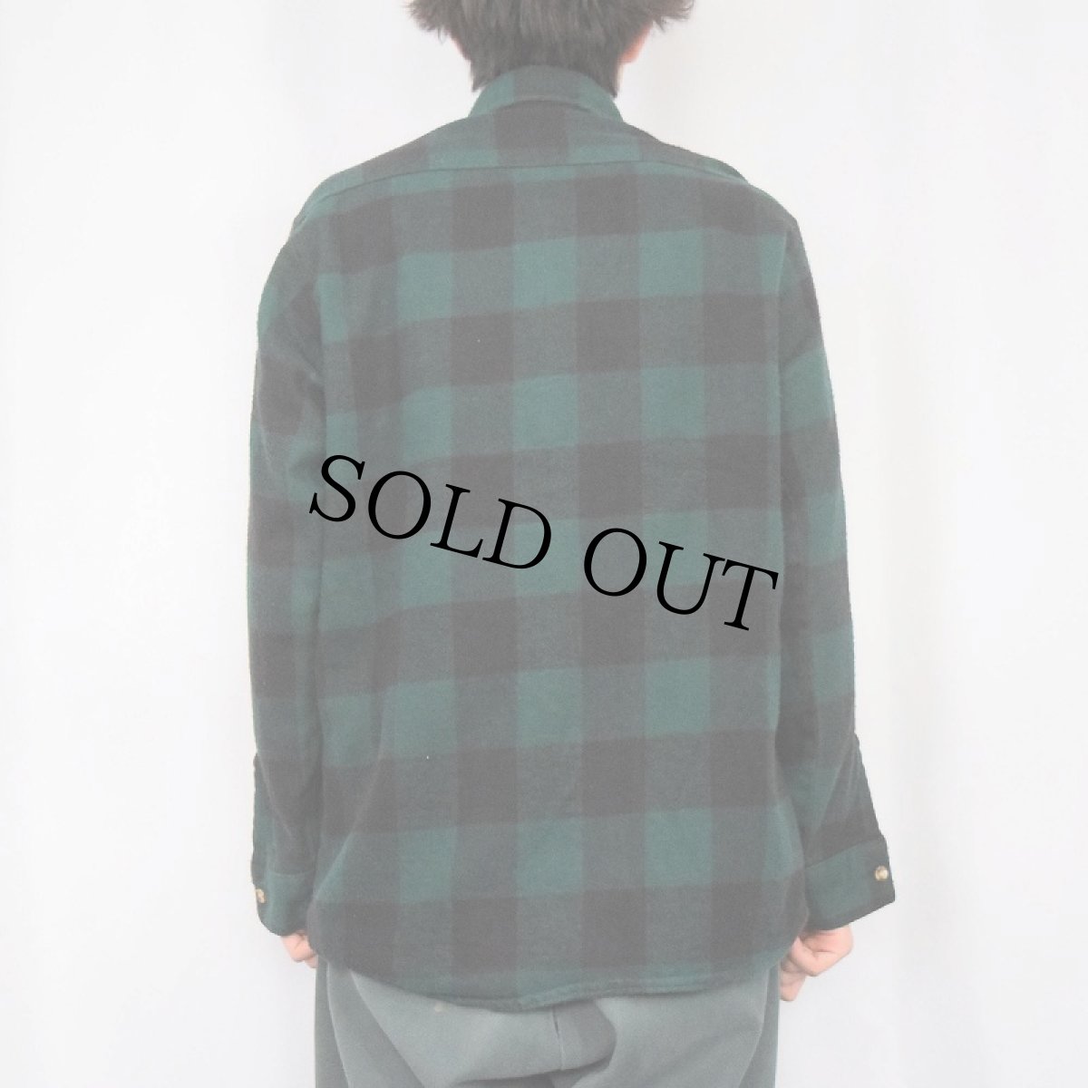 画像3: 90's FIVE BROTHERS USA製 バッファローチェック柄 ヘビーネルシャツ M (3)