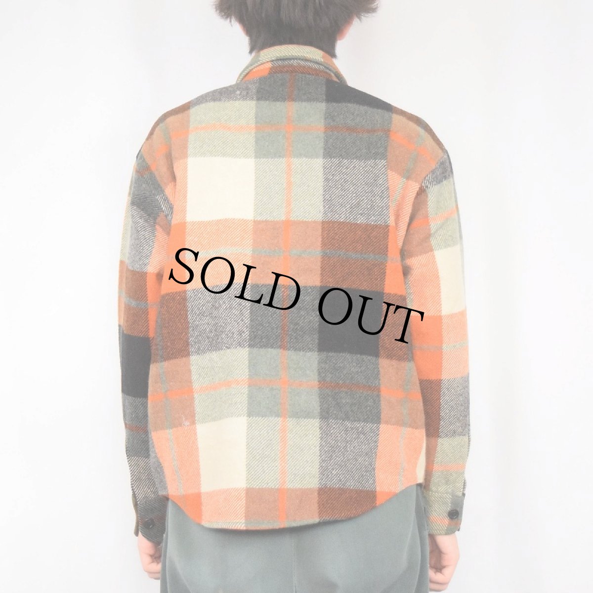 画像3: 70's C.P.O. by CAMPUS USA製 チェック柄 CPOシャツジャケット M (3)