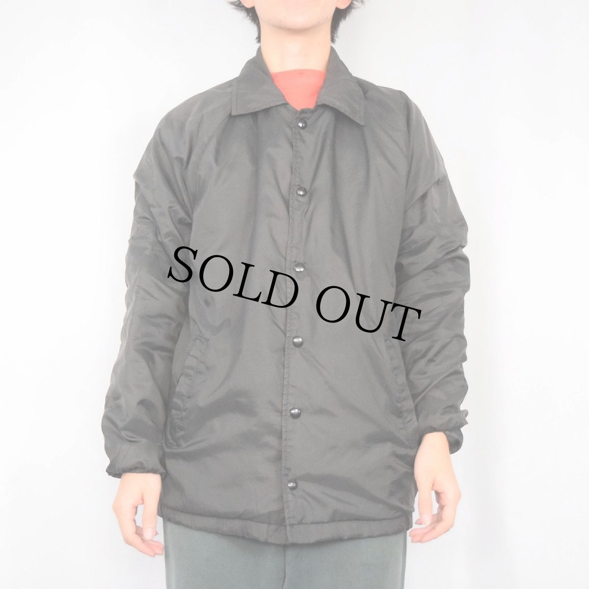 画像2: 80〜90's OZARK TRAIL 裏ボア コーチジャケット BLACK L (2)