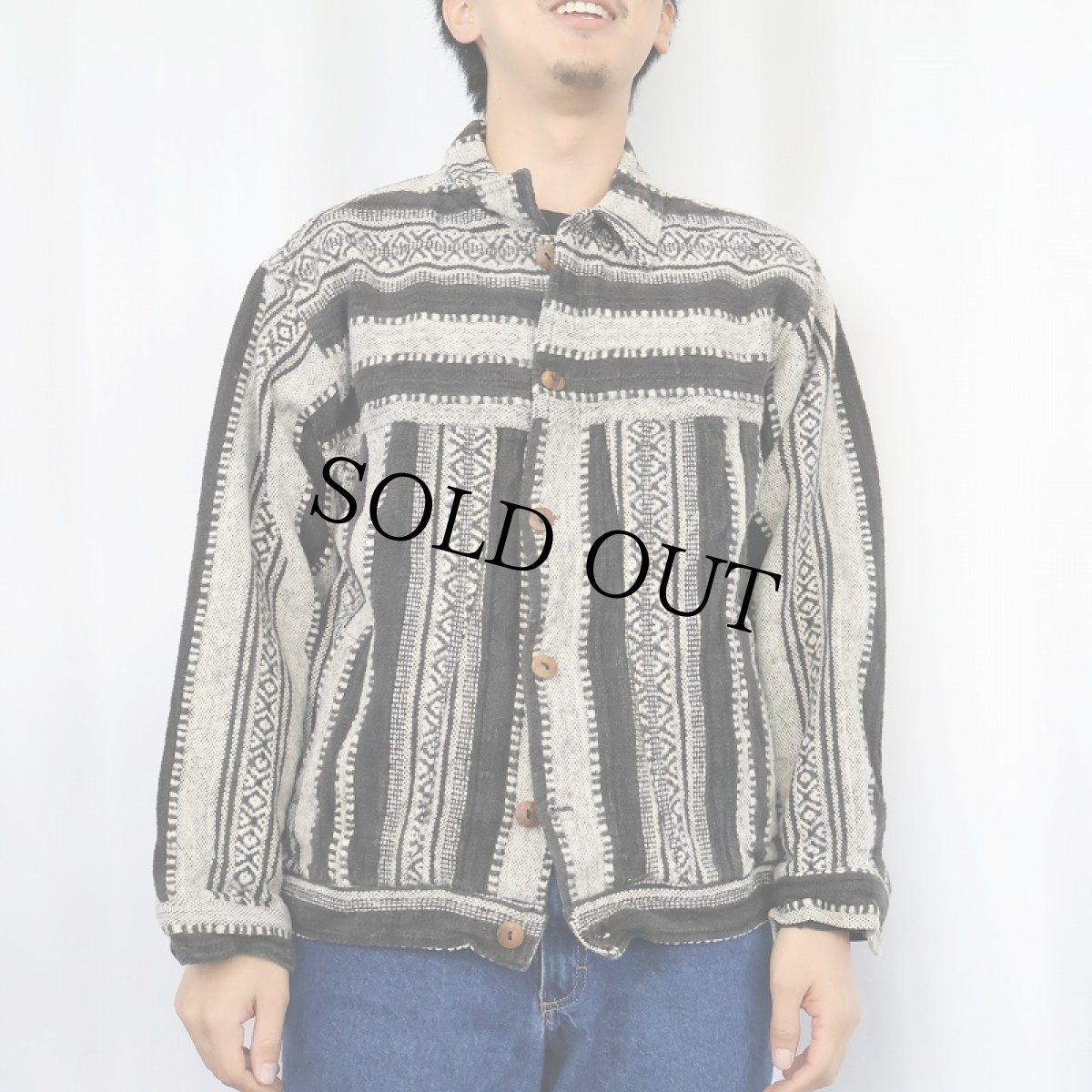 画像2: ネイティブ柄織り ジャケット (2)